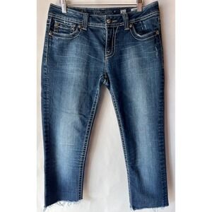 Miss Me Skinny Studded Med Wash‎ Denim Blue Jeans JW5690S2 Women's Size 30